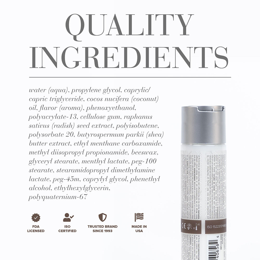 JO Coconut Hybrid Original Lubricant 4 oz – Clear – Water-Based and Coconut Oil Blend