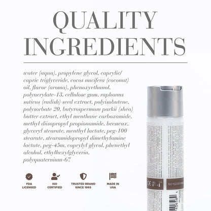 JO Coconut Hybrid Original Lubricant 4 oz – Clear – Water-Based and Coconut Oil Blend