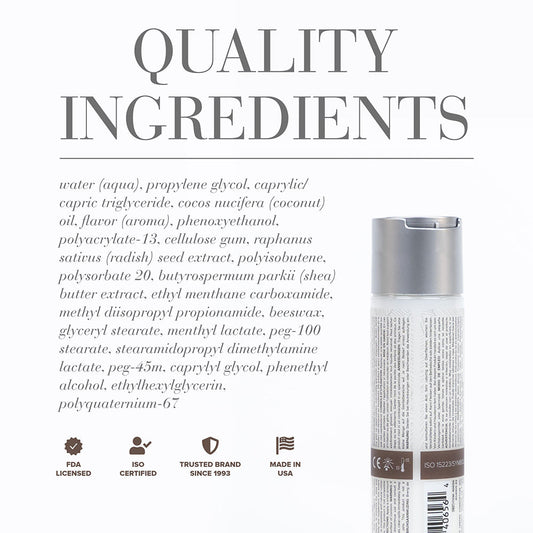 JO Coconut Hybrid Original Lubricant 4 oz – Clear – Water-Based and Coconut Oil Blend