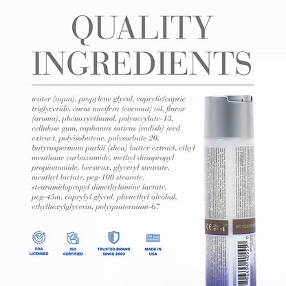JO Coconut Hybrid Cooling Lubricant 4 oz – Clear, Water-Based with Cooling Boost