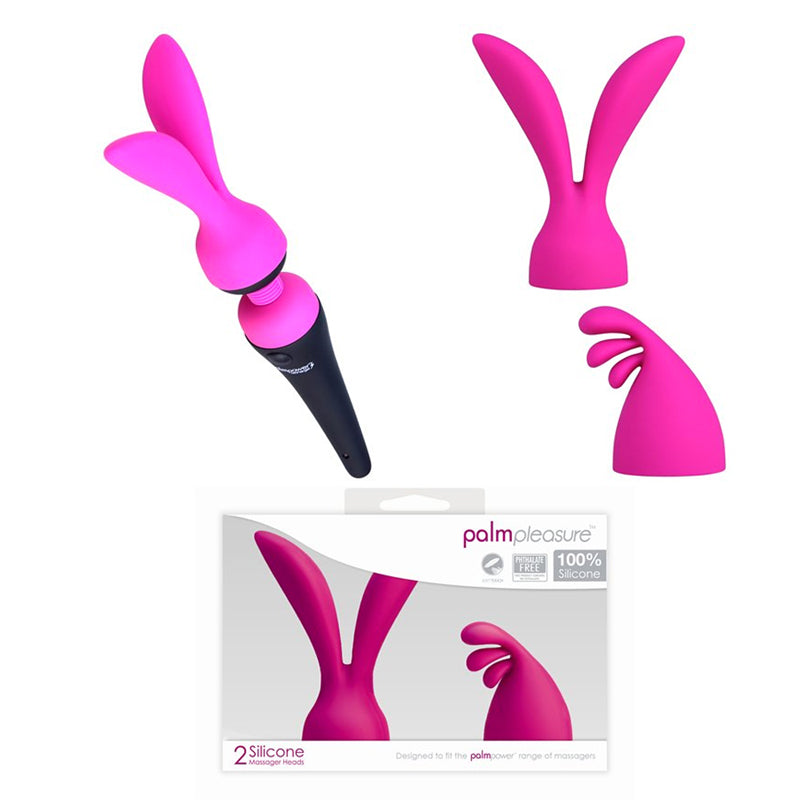 BMS Palm Power Massager Head Palm Pleasure Attachments – Hot Pink