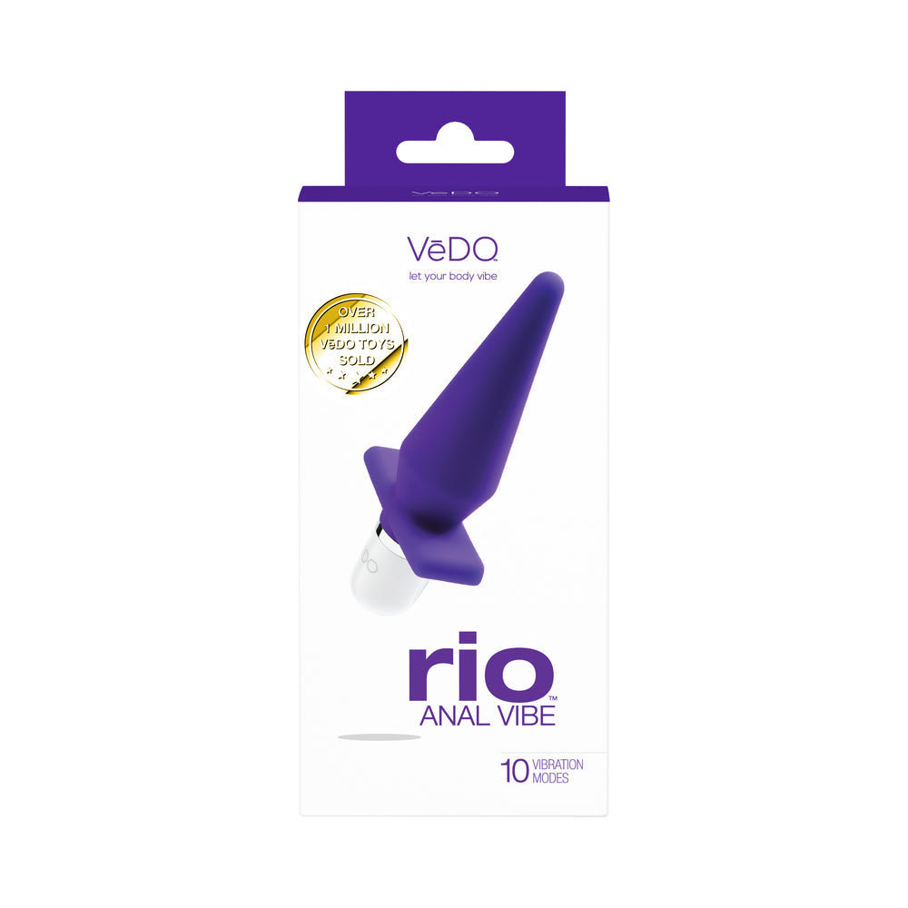VeDO Rio Anal Vibe Into You Vibrator – Indigo