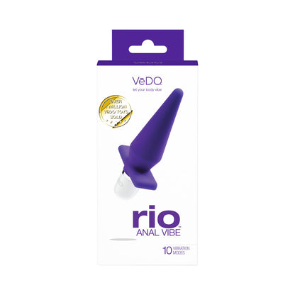VeDO Rio Anal Vibe Into You Vibrator – Indigo