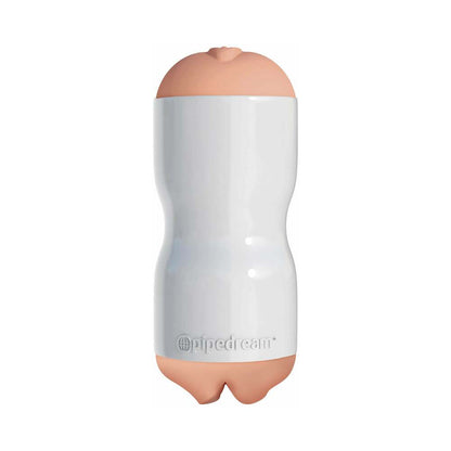 PDX Tight Grip Dual Density Squeezable Masturbator - Beige/White