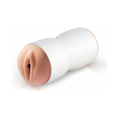 PDX Tight Grip Dual Density Squeezable Masturbator - Beige/White