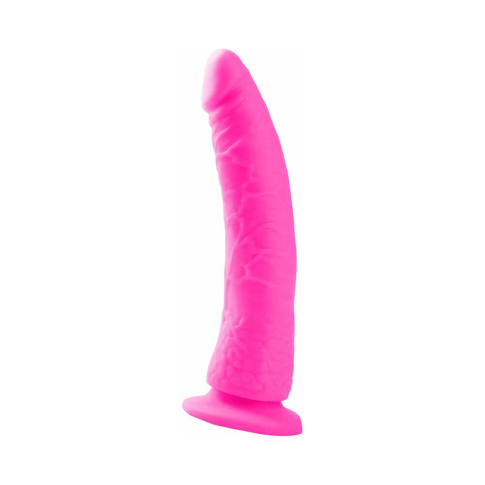 Pipedream Neon Slim 7 Realistic Dildo with Suction Cup – Pink
