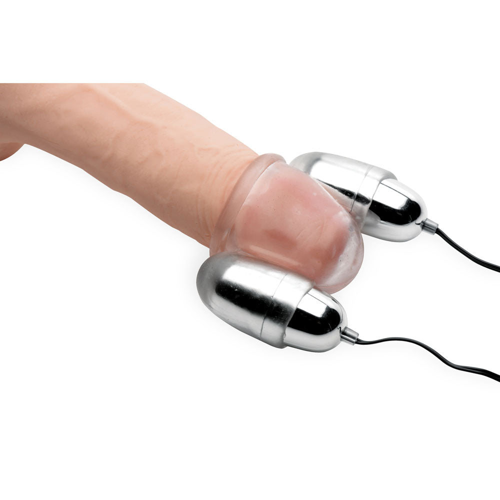 XR Brands Clear Multi-Speed Vibrating Head Teaser with Wired Remote