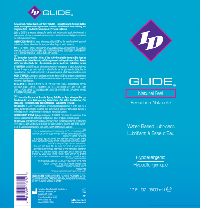 I.D. Glide Water-Based Lubricant 17 Fl Oz – Condom Compatible, Non-Staining