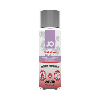 JO Agape Warming Water-Based Lubricant 2 oz - Clear