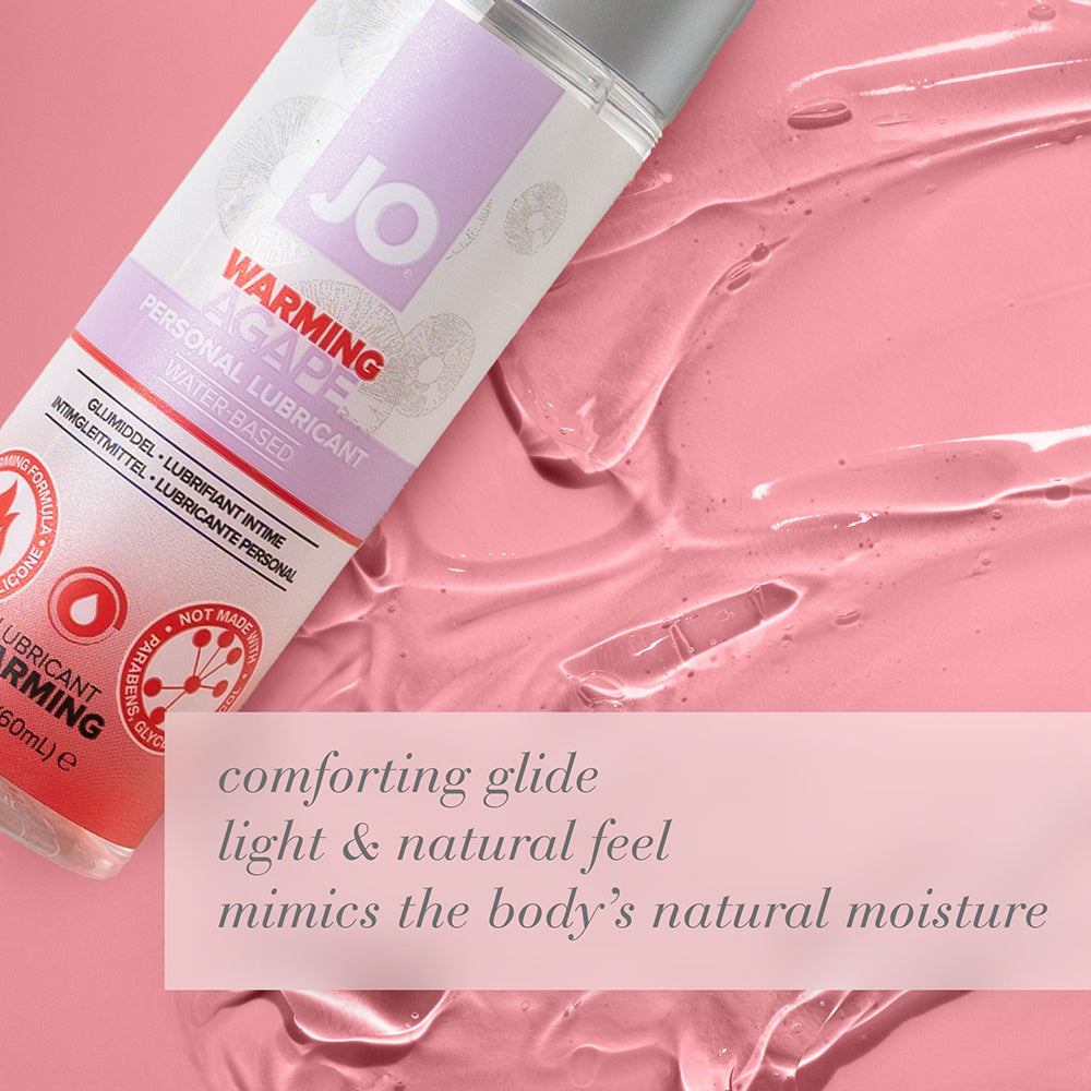 JO Agape Warming Water-Based Lubricant 2 oz - Clear