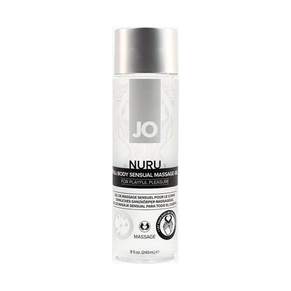 JO Nuru Full-Body Sensual Massage Gel – Clear – 8 oz