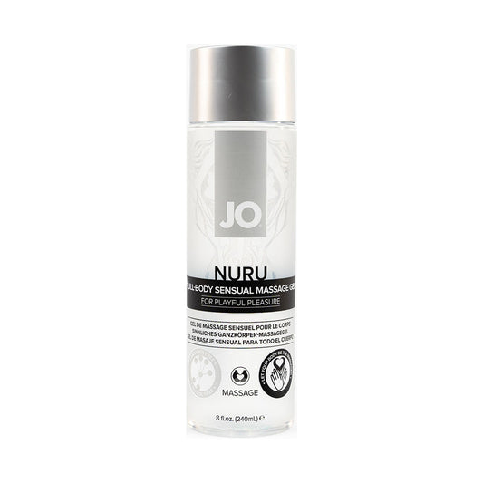 JO Nuru Full-Body Sensual Massage Gel – Clear – 8 oz