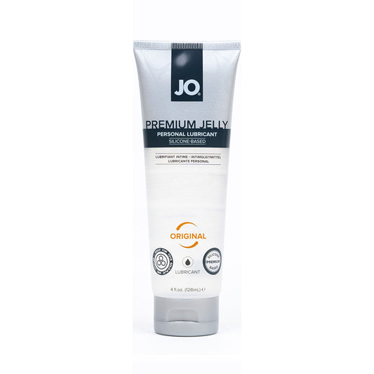 JO Premium Jelly Silicone-Based Lubricant 4 oz – Clear, Long-Lasting Glide