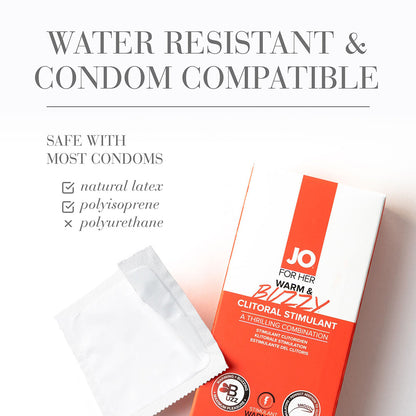 JO Warm & Buzzy Clitoral Stimulant – Clear – 0.34 oz