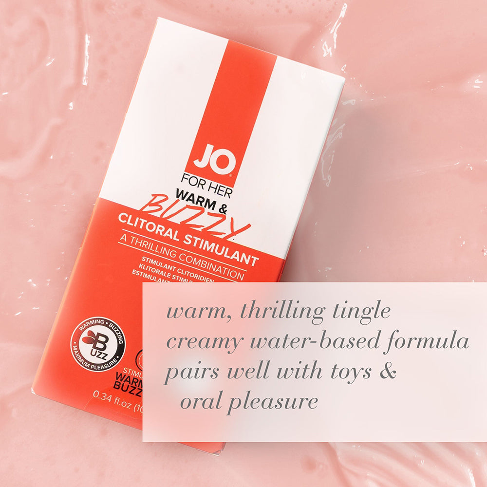 JO Warm & Buzzy Clitoral Stimulant – Clear – 0.34 oz