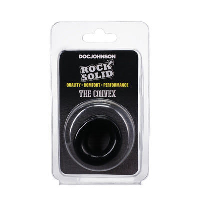Rock Solid Convex Black C Ring – Stretchy Cock Ring