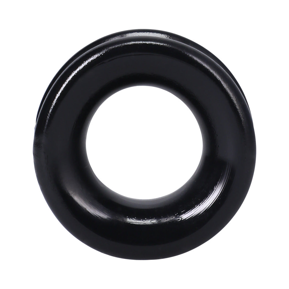 Rock Solid Convex Black C Ring – Stretchy Cock Ring