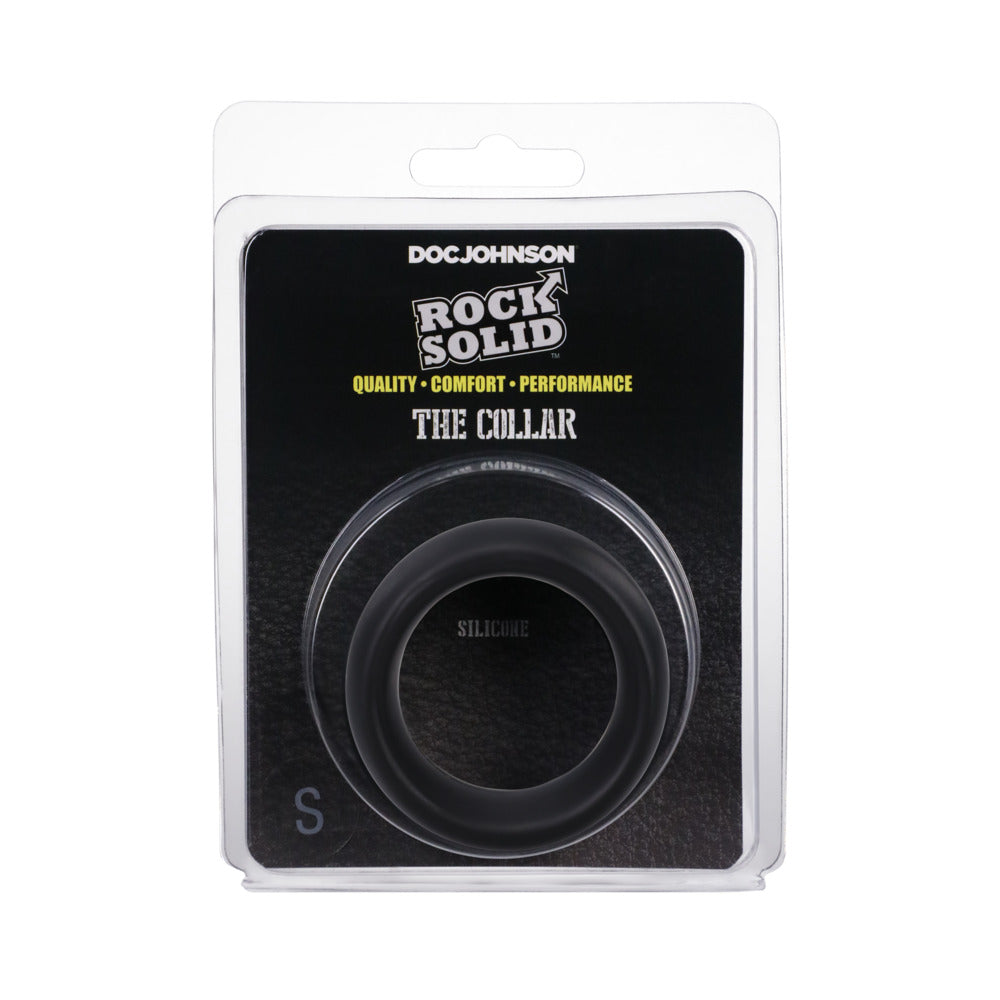 Rock Solid Silicone Black C Ring – Small (1.75 in)