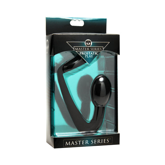 Master Series Explorer Silicone Cock Ring and Prostate Plug – Black