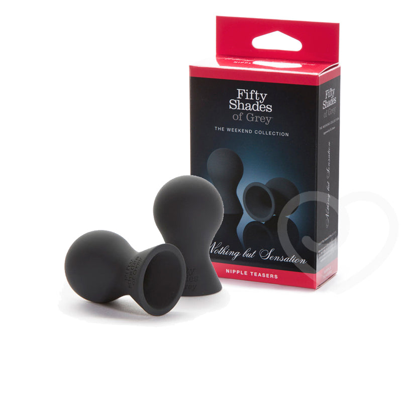 Fifty Shades of Grey Weekend Collection Silicone Nipple Teasers – Black