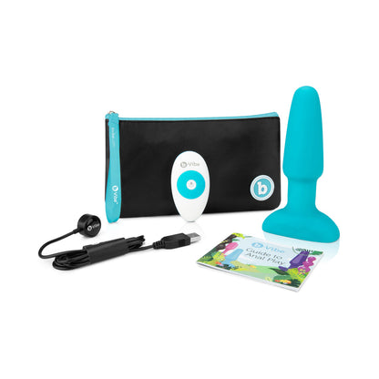 b-Vibe Rimming Plug 2 Rotating and Vibrating Butt Plug - Teal