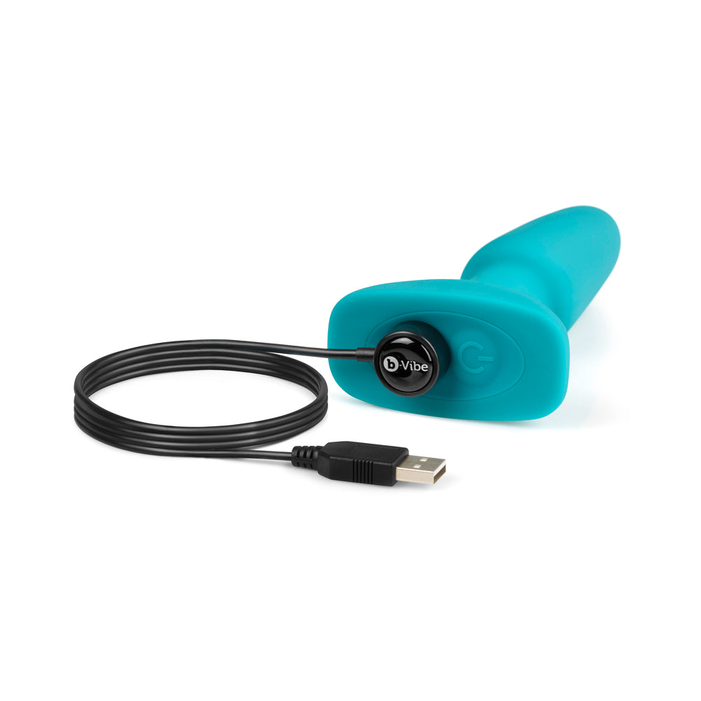 b-Vibe Rimming Plug 2 Rotating and Vibrating Butt Plug - Teal
