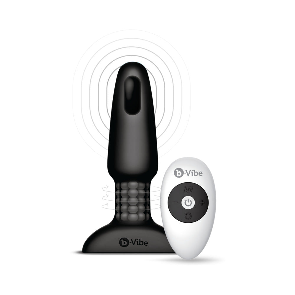 b-Vibe Rimming Plug 2 Rotating and Vibrating Butt Plug – Black