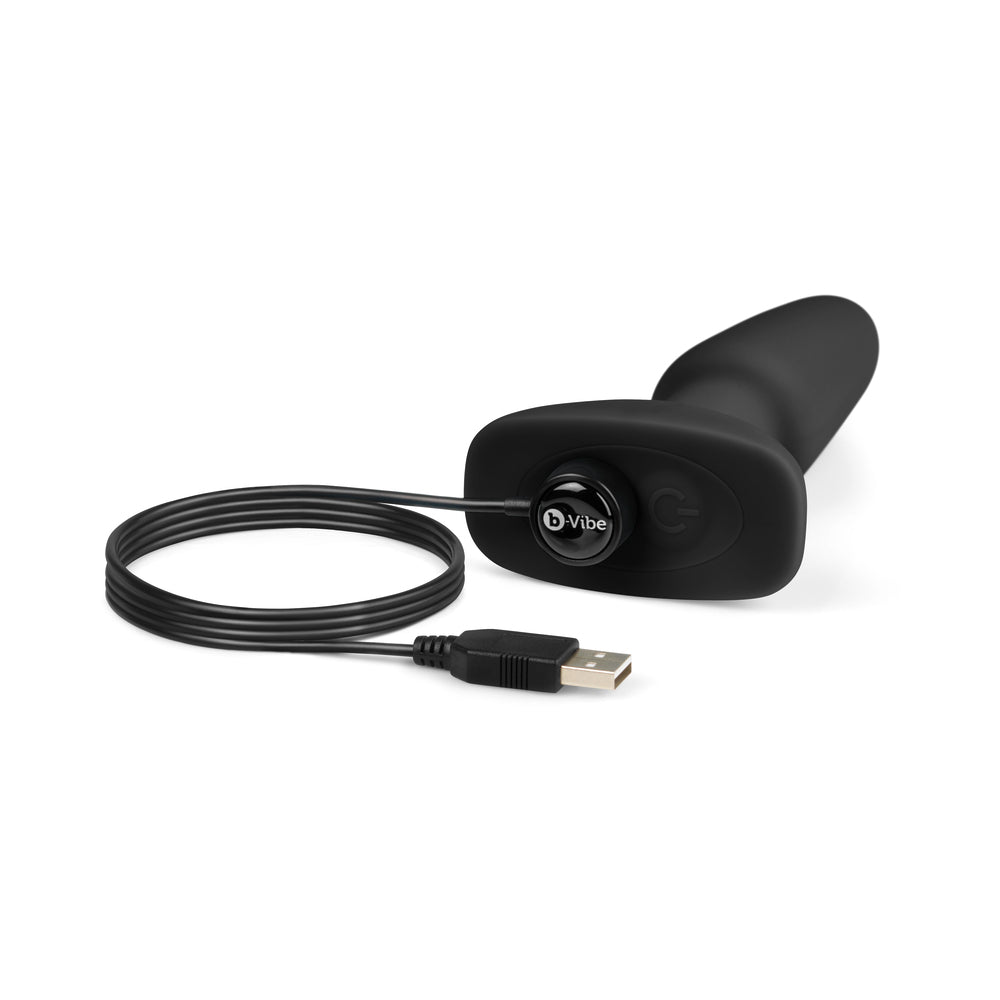 b-Vibe Rimming Plug 2 Rotating and Vibrating Butt Plug – Black