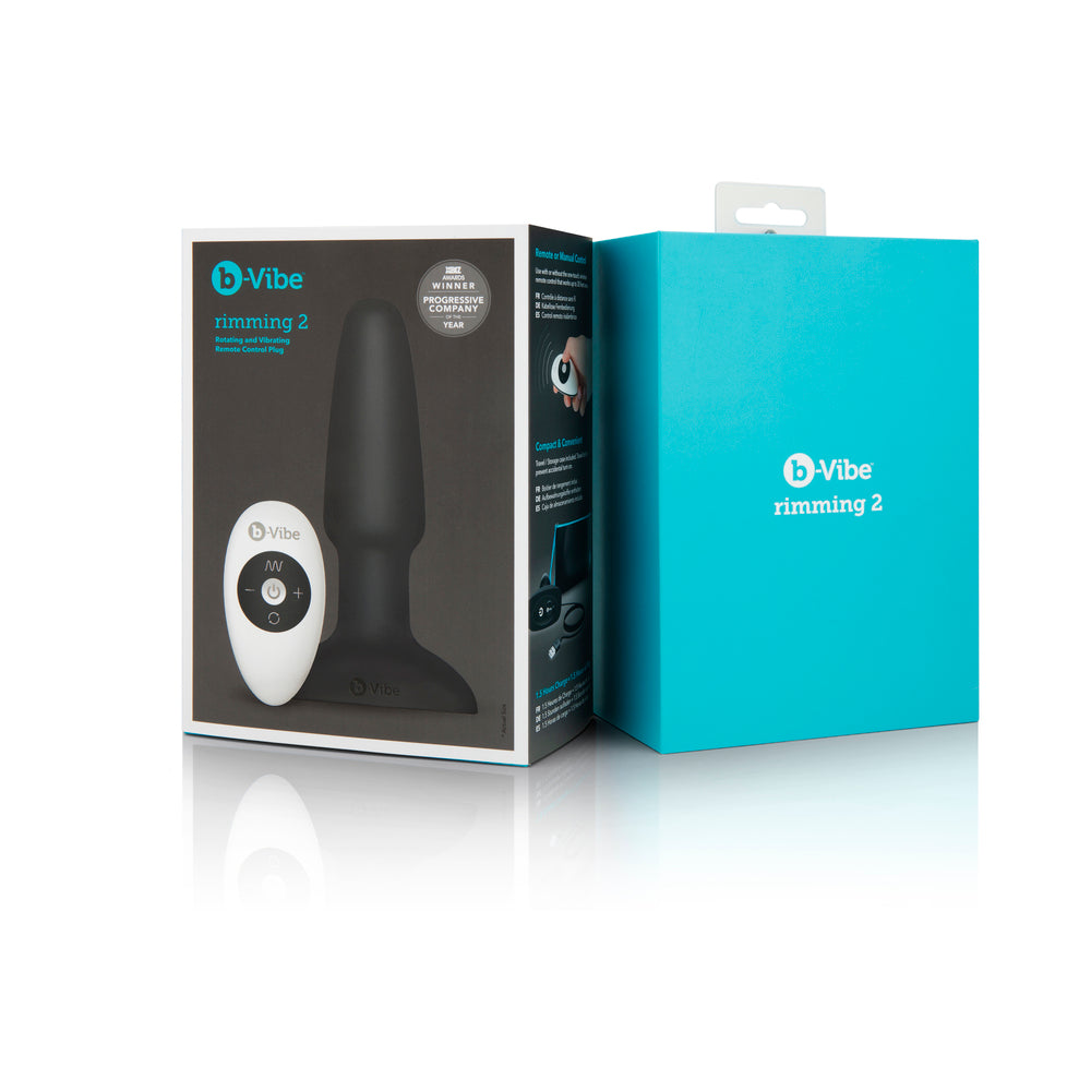 b-Vibe Rimming Plug 2 Rotating and Vibrating Butt Plug – Black