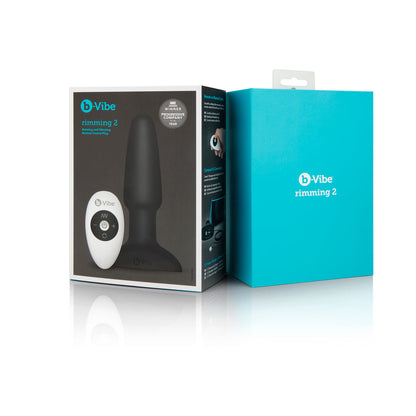 b-Vibe Rimming Plug 2 Rotating and Vibrating Butt Plug – Black