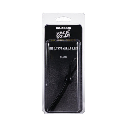 Rock Solid Lasso/Bolo Single Lock Adjustable – Black Silicone Adjustable Device