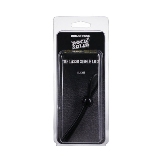 Rock Solid Lasso/Bolo Single Lock Adjustable – Black Silicone Adjustable Device