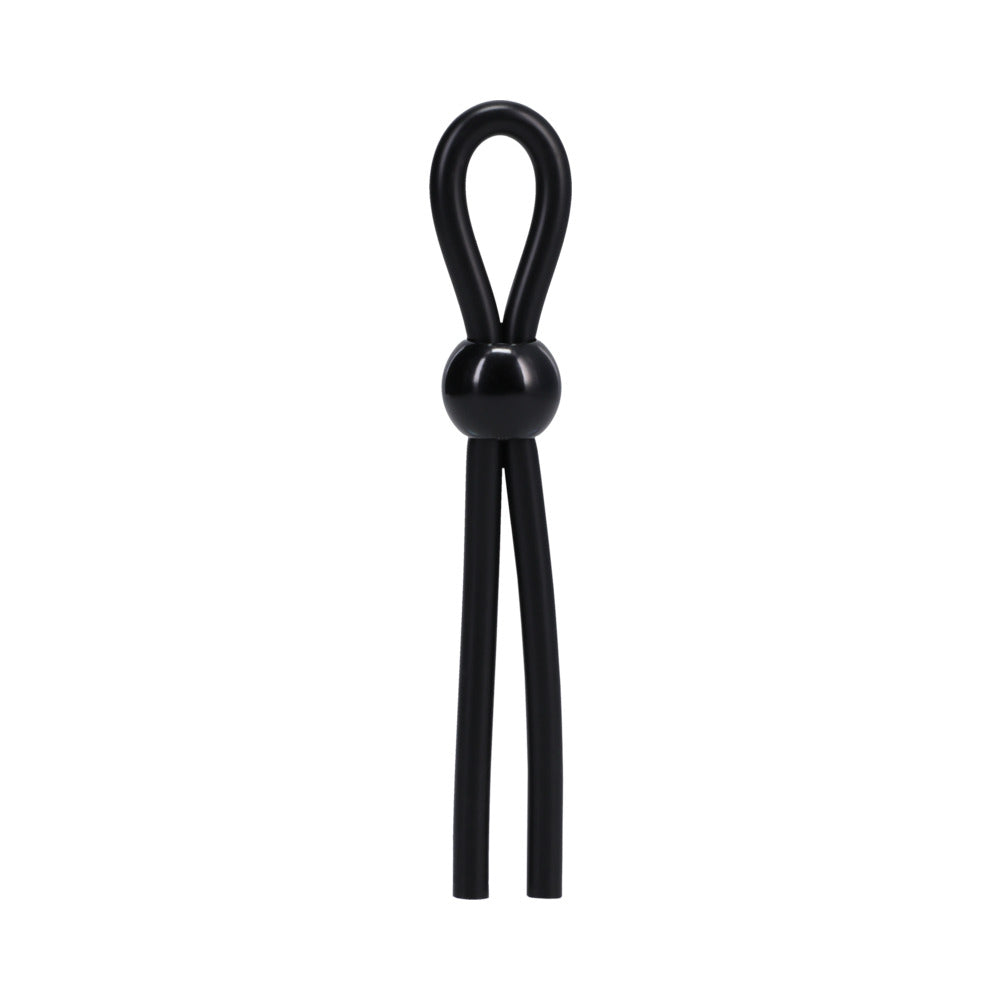Rock Solid Lasso/Bolo Single Lock Adjustable – Black Silicone Adjustable Device