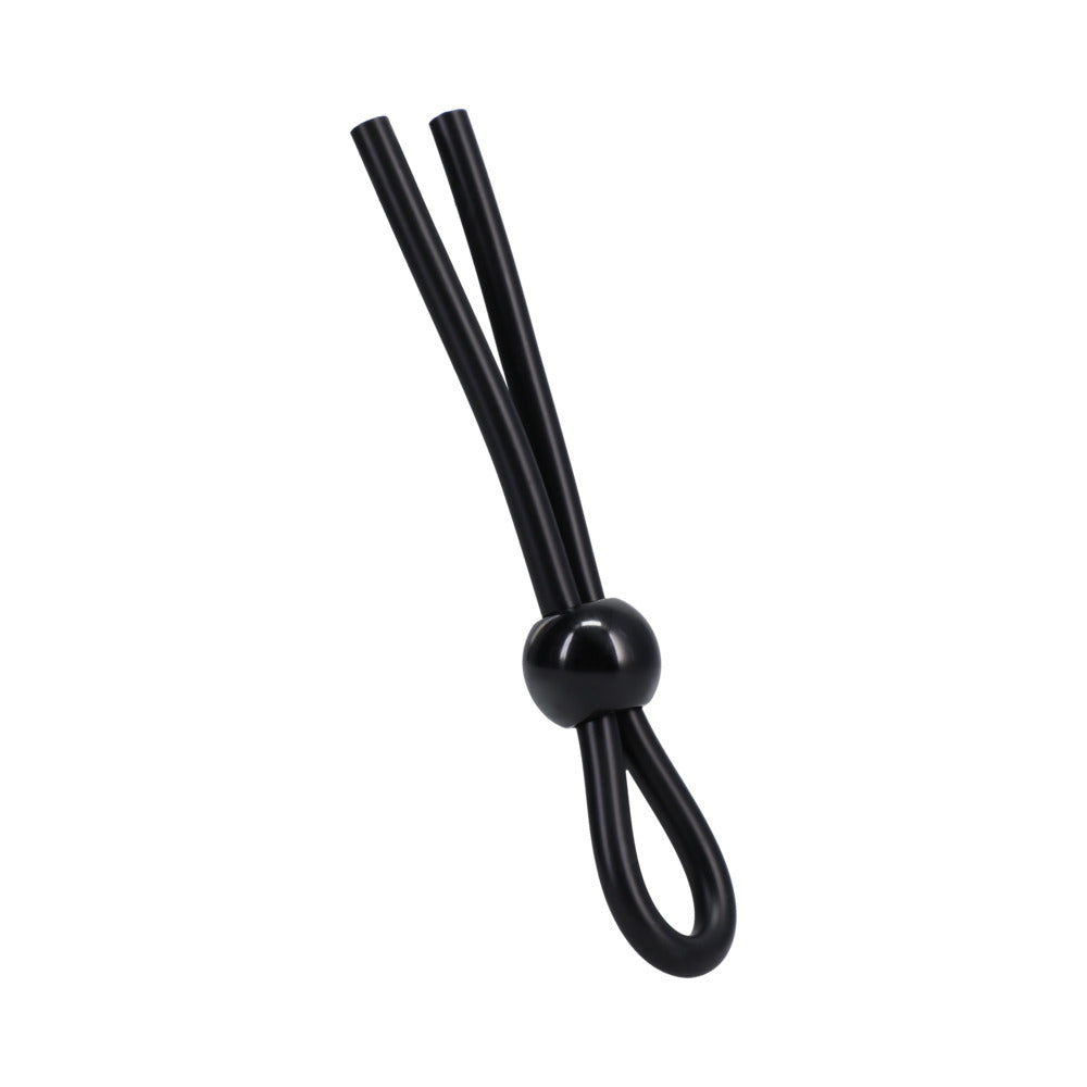 Rock Solid Lasso/Bolo Single Lock Adjustable – Black Silicone Adjustable Device