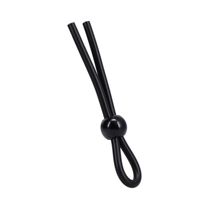 Rock Solid Lasso/Bolo Single Lock Adjustable – Black Silicone Adjustable Device
