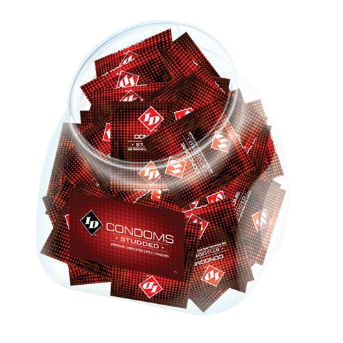 ID Condoms Studded Lubricated Condoms - 144 Piece Jar