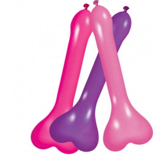 Hott Products Pecker Balloons – Assorted Colors Party Balloons – 12" Size