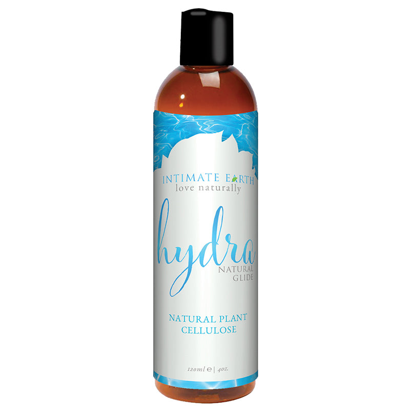 Intimate Earth Hydra Water Based Natural Glide – 4 oz. Clear Lubricant