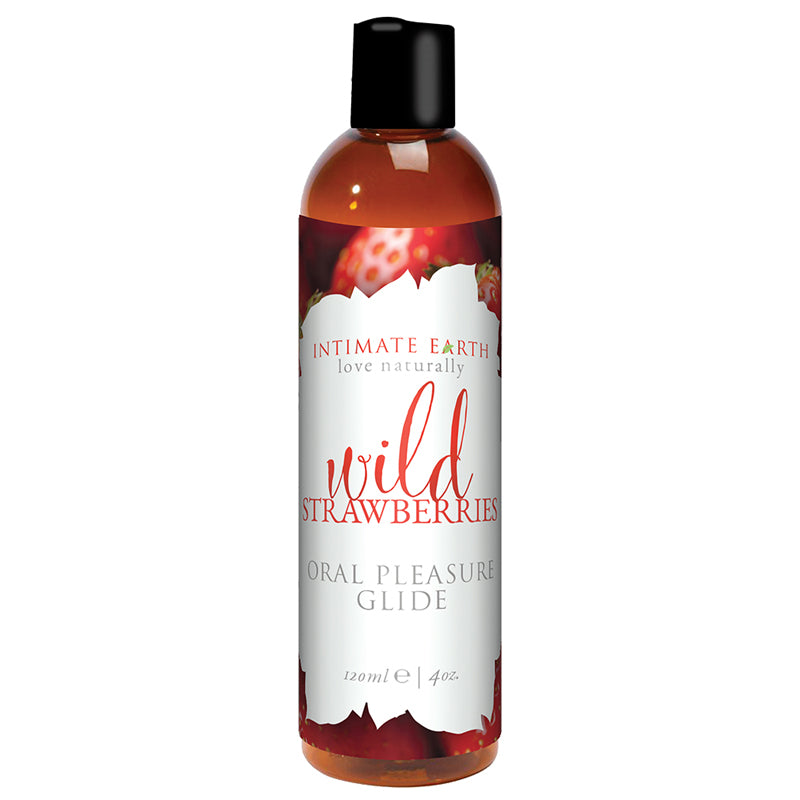 Intimate Earth Succulent Strawberries Flavored Glide – 120 ml Liquid
