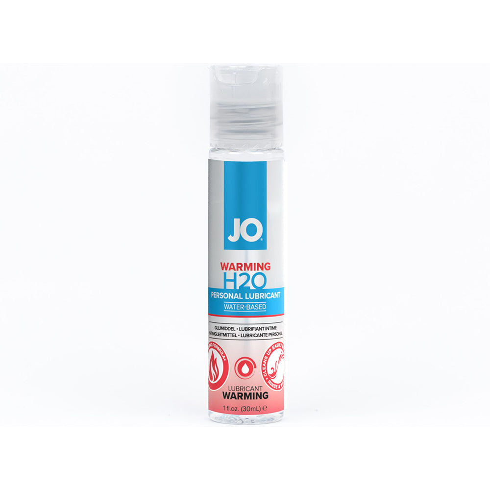 JO H2O Warming Water-Based Lubricant 1 oz – Clear – Silky Smooth Feel with Warming Sensation