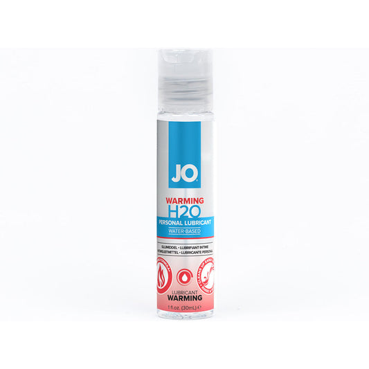 JO H2O Warming Water-Based Lubricant 1 oz – Clear – Silky Smooth Feel with Warming Sensation