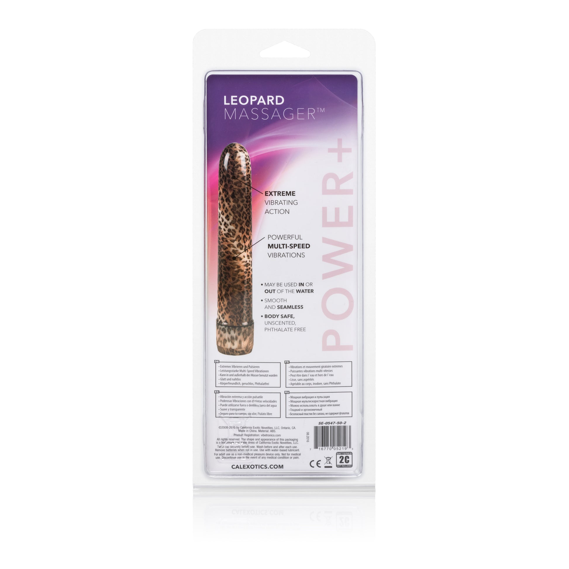 CalExotics Leopard Massager – Multi-Speed Vibrator – Animal Print