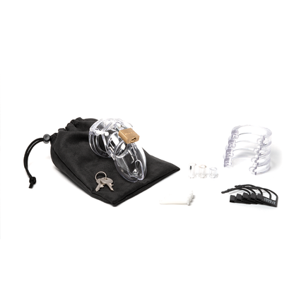 CB-X CB-6000S Clear Male Chastity Device with Ventilation and Custom Fit