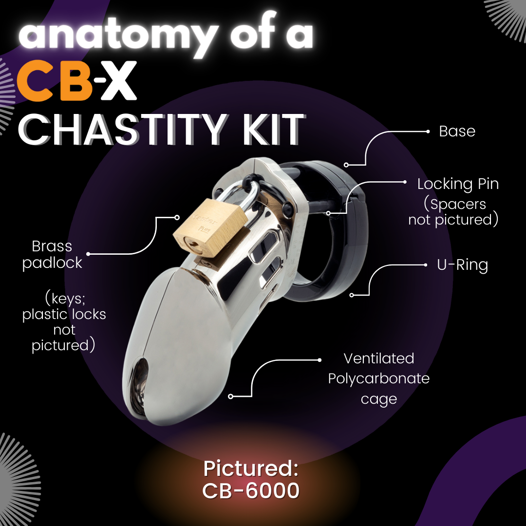 CB-X CB-6000S Clear Male Chastity Device with Ventilation and Custom Fit