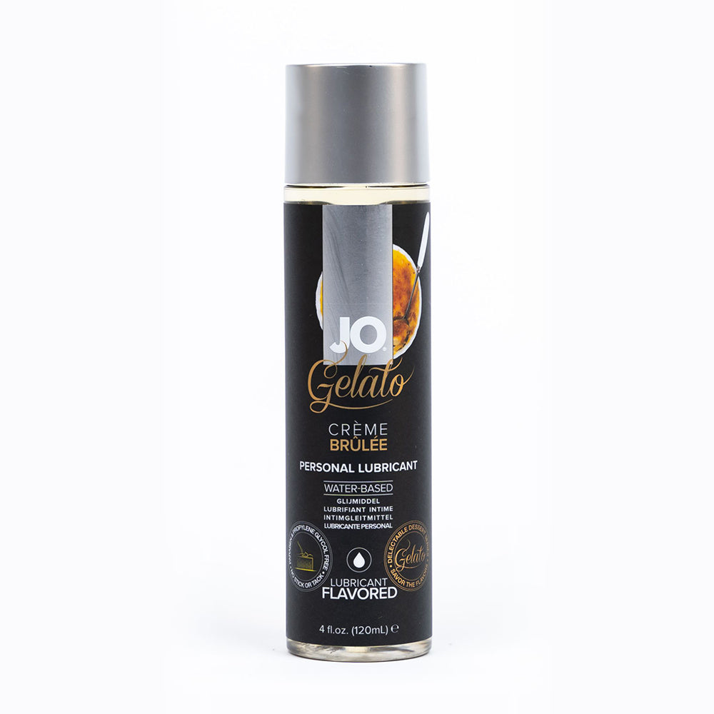 JO Gelato Creme Brulee Flavored Water-Based Lubricant 4 oz - Clear