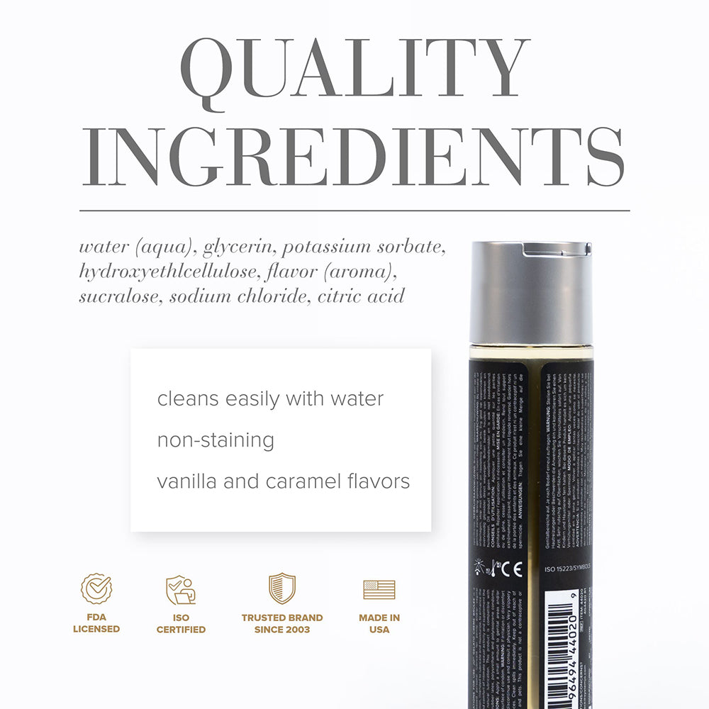 JO Gelato Creme Brulee Flavored Water-Based Lubricant 4 oz - Clear