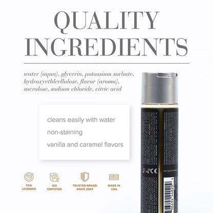 JO Gelato Creme Brulee Flavored Water-Based Lubricant 4 oz - Clear
