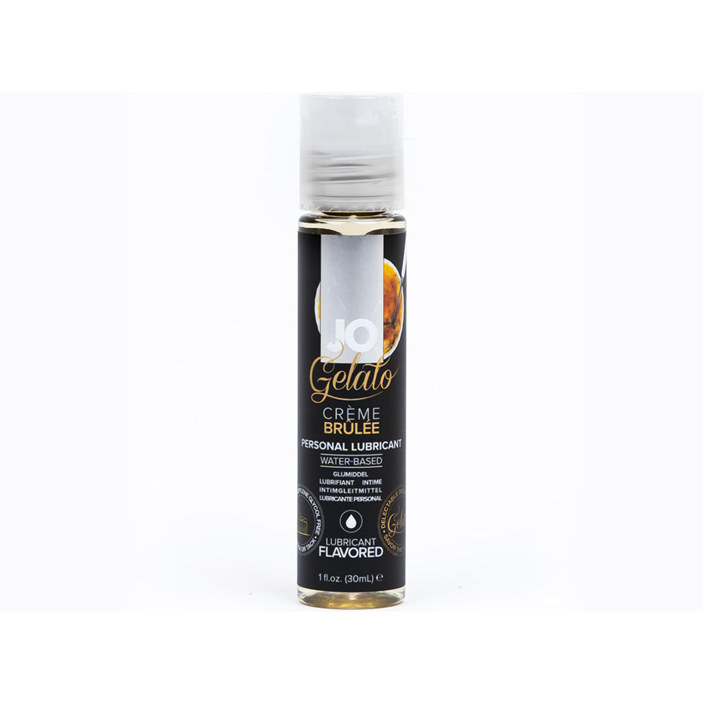 JO Gelato Creme Brulee Flavored Lubricant 1 oz - Water-Based, Clear