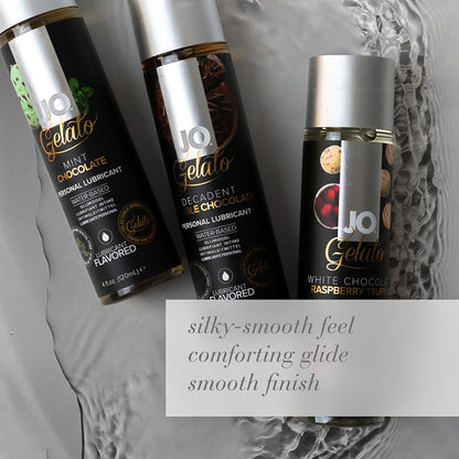 JO Gelato Mint Chocolate Flavored Water-Based Lubricant 4 oz - Clear
