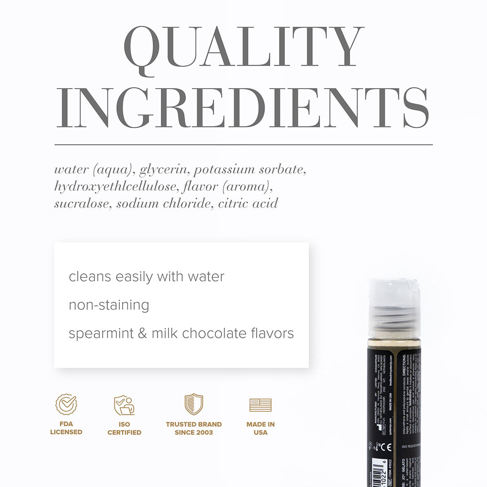 JO Gelato Mint Chocolate Flavored Water-Based Lubricant 1 oz